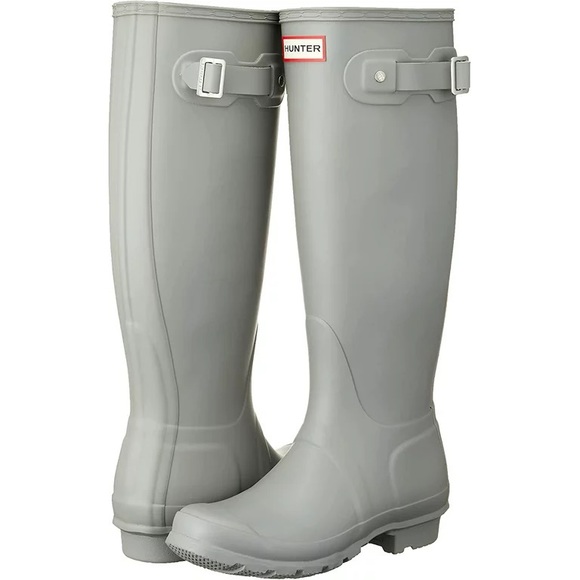 Hunter Boots Tall Light Grey - Picture 1 of 2